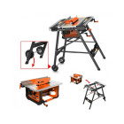 Feider combiné etabli/scie de table bois et carrelage 700w 200mm ft7202f
