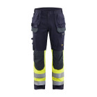 Pantalon multinormes inhérent avec poches flottantes Marine/Jaune-Fluo 14891512 - Taille au choix