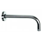 Bras de douche coudé mural 290 mm laiton chromé 