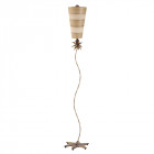 Lampadaire anemone, taupe et crème