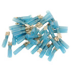Cosses electriques femelles bleues thermoretractables 40 cosses