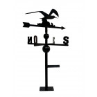 Girouette mouette en fer forgé