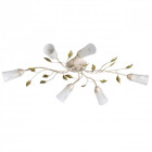 Plafonnier beige flora 6 ampoules 20 cm