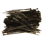 Attache cables noirs 100 x 2.5 mm - 200 colliers plastiques