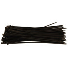 Attache cables rilsan 380 x 4.5 noirs - 100 colliers plastiques