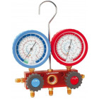 Manifold analogique à 2 voies 1/4" SAE pour R22, R134a, R407C et R404A