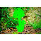 Champignon à planter vert en métal 15cm