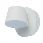 Applique murale blanche techno 1 ampoule 12 cm