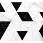 Carrelage triangulaire imitation marbre blanc 23,2 x 20,1 cm varenna 