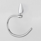 Porte serviette anneau mural design chromé