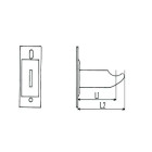 1 support à visser radiateur type traditionnel longueur 85/120