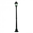 Lampadaire 1 ampoule alex, en aluminium noir et verre