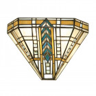 Applique lloyd, verre et métal