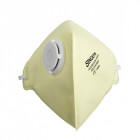 20 masques filtrants singer anti particules solides et liquides pliables ffp3 a valve