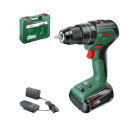 Perceuse à percussion universal impact 18v-60 - bosch - avec 1 batterie 2ah - coffret - 06039d7101