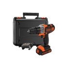 Perceuse-visseuse MULTIEVO - 18V - BLACK + DECKER - avec 1 batterie 18V 1,5Ah - chargeur - coffret - MT218S1A-QW