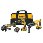 Kit 3 outils 18 Volts : DCF620 - DCH133 - DCG405 - DEWALT - avec 2 batteries 2,0 et 4,0 Ah 18V - chargeur - sac - DCK308DM