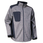 Blouson softshell zippé bicolore lma liège