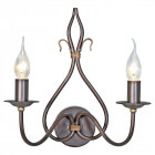 Applique windemere, rouille / or, 2 ampoules