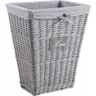 Panier à linge home en osier et coton