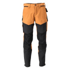 Pantalon de travail avec poches genouillères MASCOT Customized - 22379-311/2-Noir / Orange-42-76