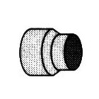 Réductions coniques inox - Diamètres : 180 x 153