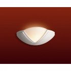 Applique ceramic, plâtre et verre acide, 31 cm