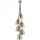 Suspension nickel satiné torquay 6 lumières