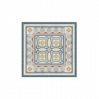 Caprice saint tropez angle carrelage aspect carreaux de ciment motif floral - 20 x 20 cm