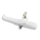 Crémone à clé nefer pour châssis italienne fapim - gauche blanc 9010 - 0771as-32