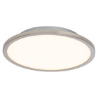 Plafonnier ceres, rond, nickel satiné, 10w