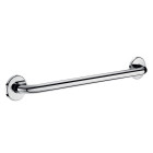 Barre d'appui droite diam 25mm 400 mm en inox poli brillant pour pmr delabie
