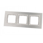 Plaque grise triple inox