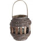 Lanterne en bois gris