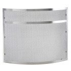 Pare-feu cheminée design en inox