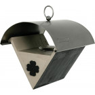 Mangeoire bois et inox trèfle