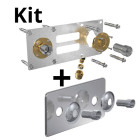 Kit robifix per ø12 - f 1/2 compression + cache inox 150mm