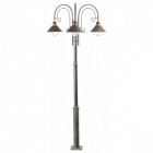 Lampadaire de jardin brun foncé nautica 3 ampoules