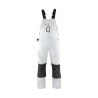 Cotte à bretelles Peintre Blanc/Gris-Foncé 26111210 - Taille au choix