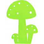 Champignon déco en métal vert 50cm