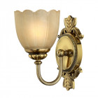 Applique isabella, laiton bruni et verre, 1 ampoule