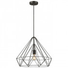Suspension noir mat telford 1 lumières