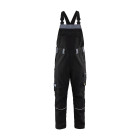 Cotte à bretelles retardant flamme Noir/Gris-Clair 28611516 - Taille au choix