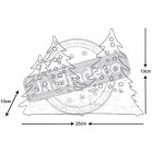 Photophore noël sapins 3 bougies