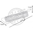 Set pelle + balayette en étain