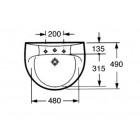 Lavabo Roca Victoria 60x49cm blanc