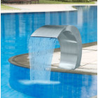 Fontaine lame d'eau en acier inoxydable pour piscine 45 x 30 x 60 cm