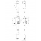 Thirard - boîtier de serrure beluga cp marron à fouillot 75 x 130 mm gauche