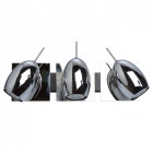 Spot chromé techno 3 ampoules 16 cm