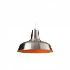 Suspension smart, acier brossé / orange